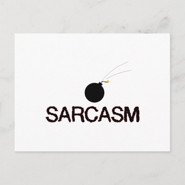 Cartão Postal Sarcasm Bombed (Frente)