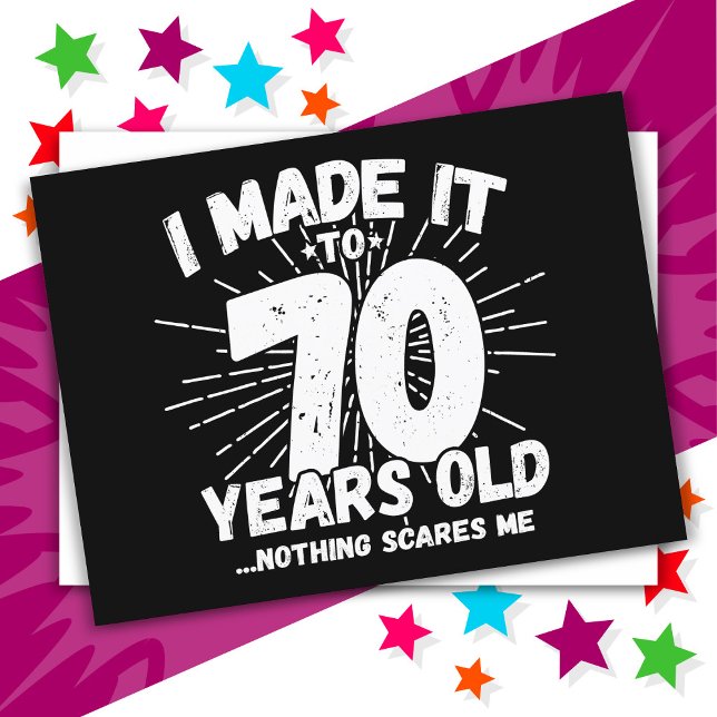 Cartão Postal Sarcastic Meme 70 no Aniversário, 70 anos (Criador carregado)