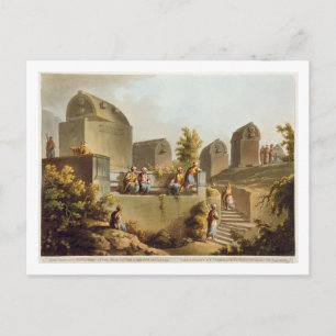 Cartão Postal Sarcófagos e Sepulchers na Direção do Harbo