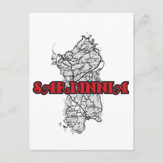 Cartão Postal Sardenha (Frente)