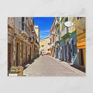 Cartão Postal Sardenha - rua principal em Carloforte
