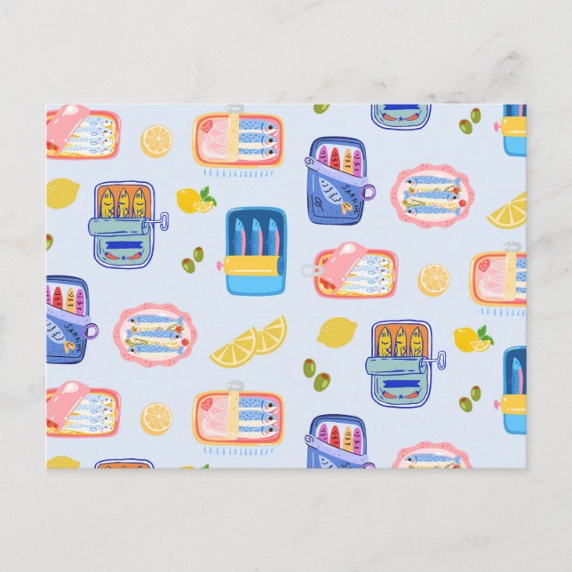 Cartão Postal Sardines and Lemons (Frente)
