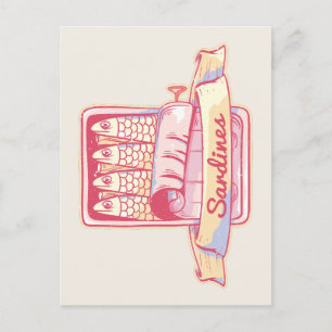 Cartão Postal Sardinhas numa lata