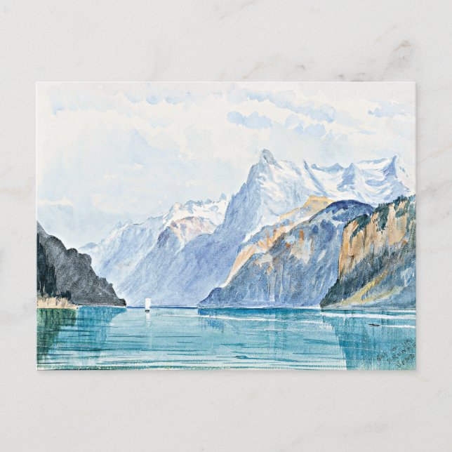 Cartão Postal Sargent - Bay of Uri, bela arte, (Frente)