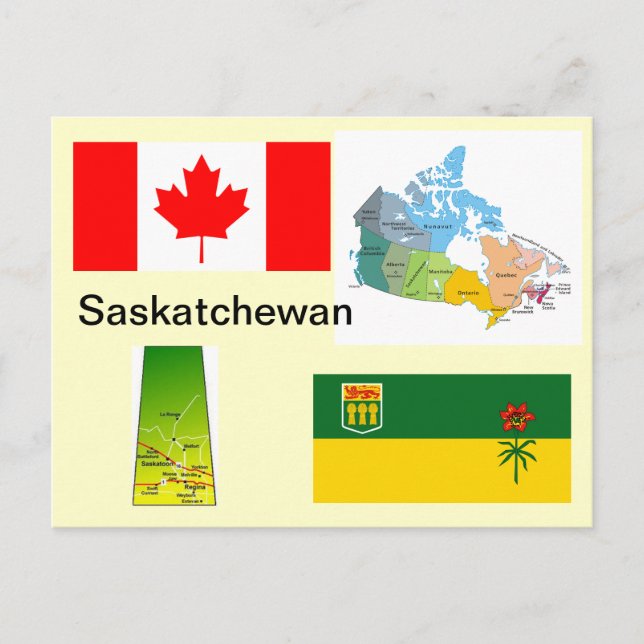 Cartão Postal Saskatchewan Canada (Frente)