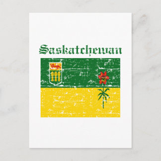 Cartão Postal Saskatchewan Canada Flag design