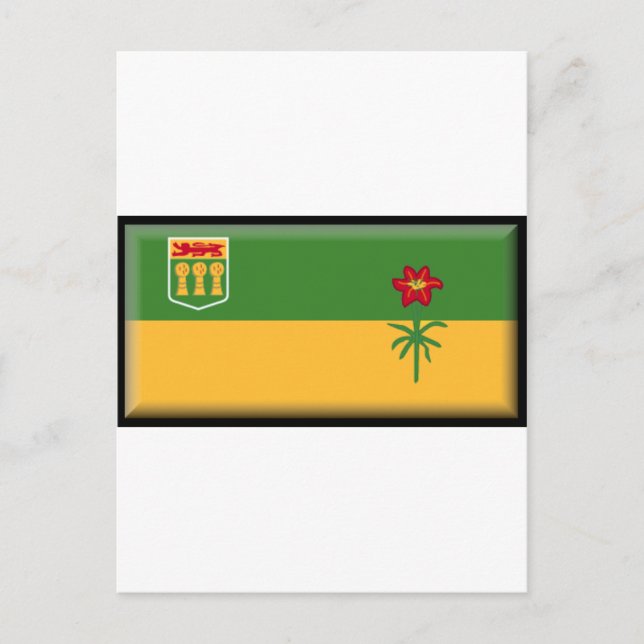 Cartão Postal Saskatchewan Flag (Frente)