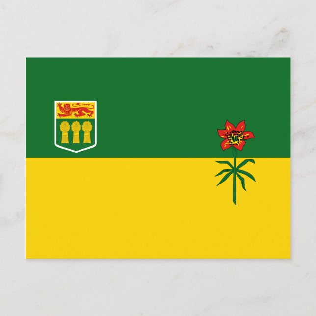 Cartão Postal Saskatchewan Flag (Frente)