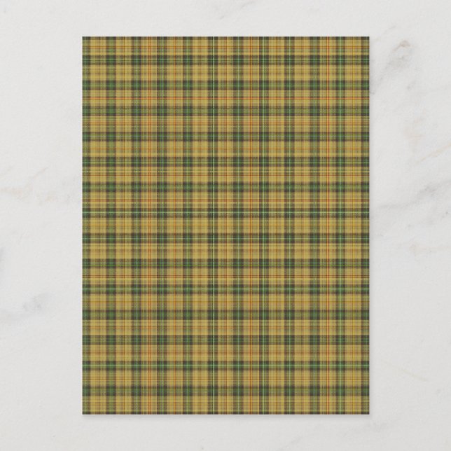 Cartão Postal Saskatchewan tartan (Frente)