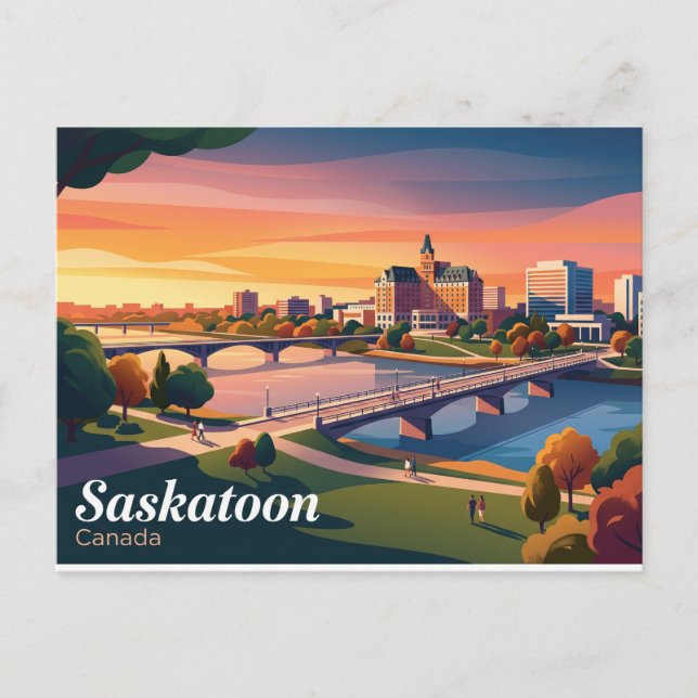 Cartão Postal Saskatoon Canadá (Frente)