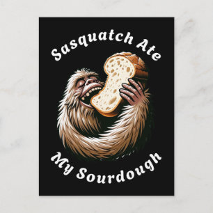 Cartão Postal Sasquatch Comeu Minha Meia