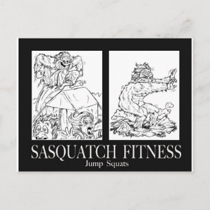 Cartão Postal Sasquatch Malhação Series Pic #1 JUMP SQUATS