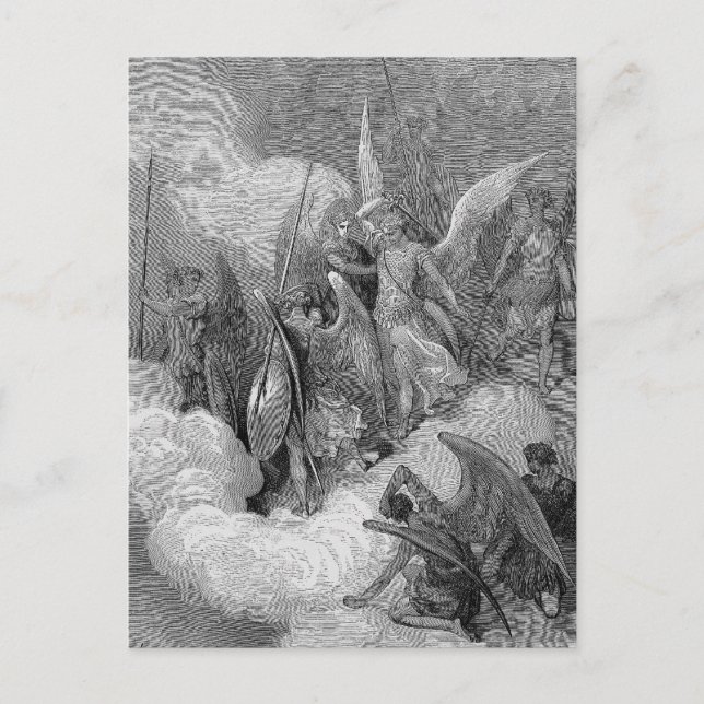 Cartão Postal Satã de ataques Abdiel (Frente)