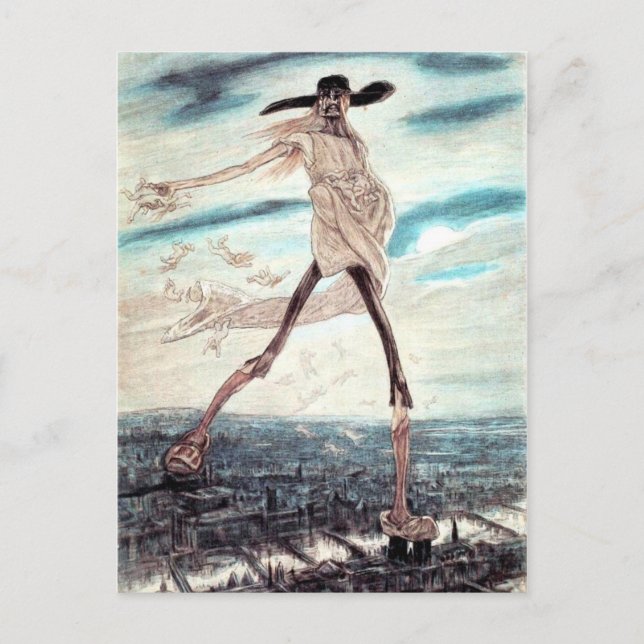 Cartão postal Satã Satanás Sears (Frente)