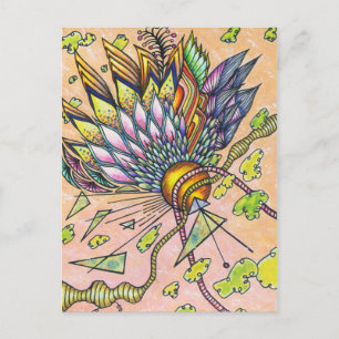 Cartão Postal Satélite brilhante