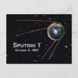 Cartão Postal Satélite Sputnik 1