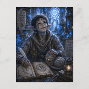 Cartão Postal Satisfação / Zelador / Biblioteca Sagrada