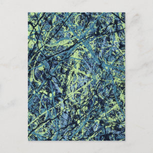 Cartão Postal SATURAÇÃO (um design de arte abstrato) ~