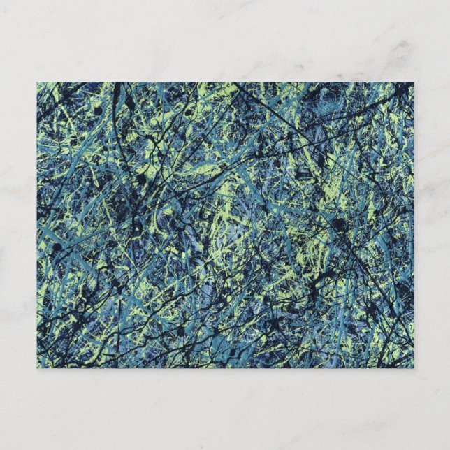 Cartão Postal SATURAÇÃO (um design de arte abstrato) ~ (Frente)