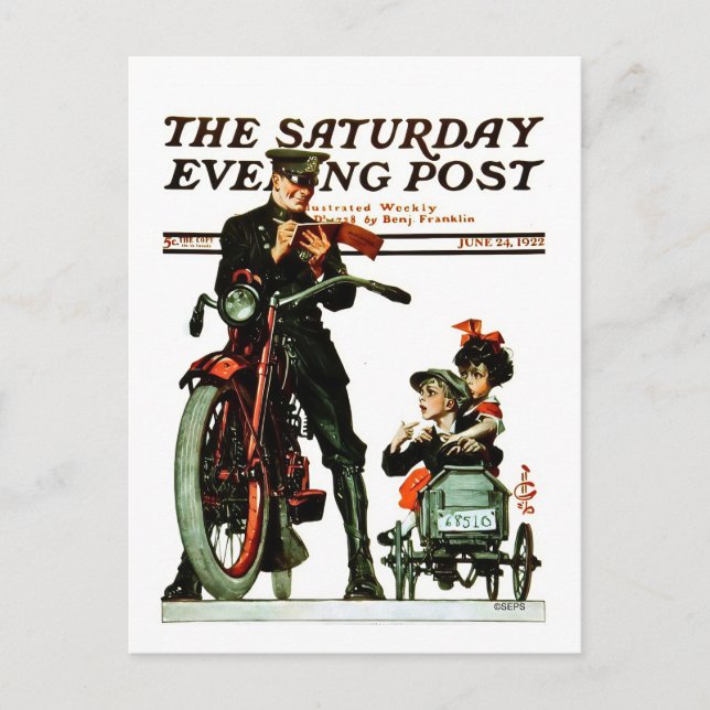 Cartão Postal Saturday Evening Post (Frente)