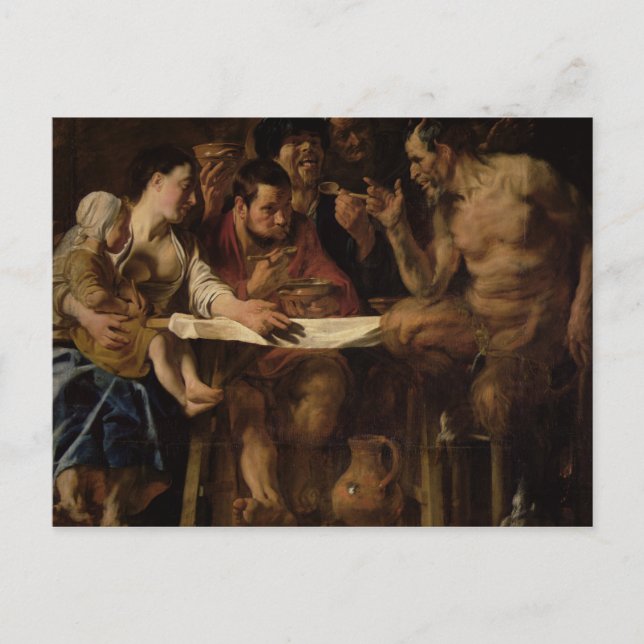 Cartão Postal Satyr e Peasant, 1620 (Frente)