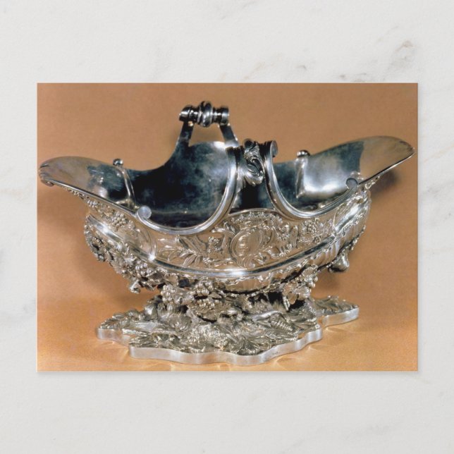 Cartão Postal Sauceboat, Palissy Ware, c.1530 (Frente)