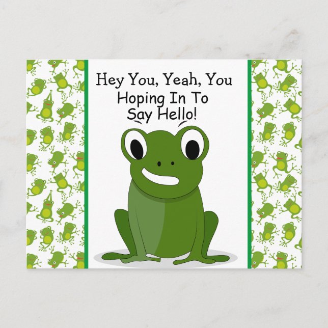 Cartão Postal Saudação Bonita (Frente)