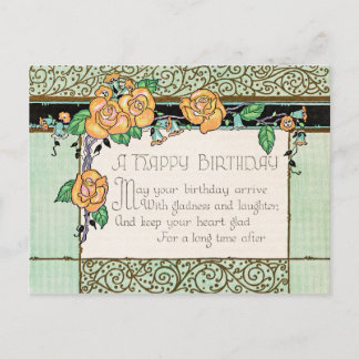 Cartão Postal Saudação de aniversário