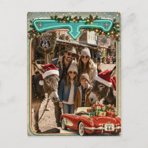 Cartão Postal Saudação de Férias Personalizada da Rota 66
