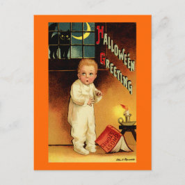 Cartão Postal Saudação de Halloween