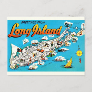 Cartão Postal Saudação de Long Island, NY