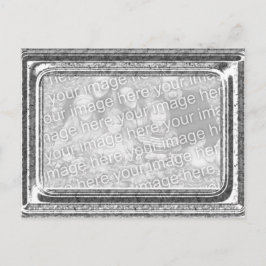 Cartão Postal Saudação de Modelo de Foto de Quadro Silver Hammer