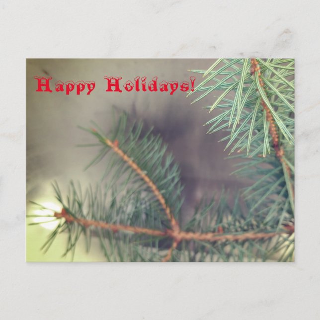 Cartão Postal Saudação de Natal Leve (Frente)