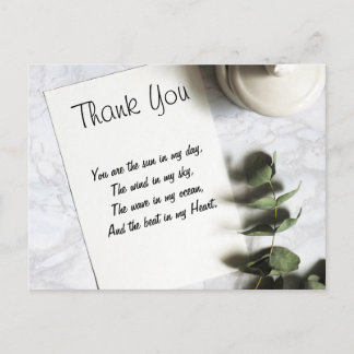 Cartão Postal Saudação de obrigados