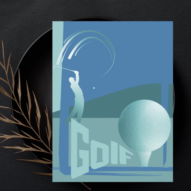 Cartão Postal Saudação do clube de golfe Golf Golf (Criador carregado)