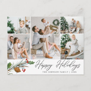 Cartão Postal Saudação do Escovo Moderno de Natal 5 FOTO