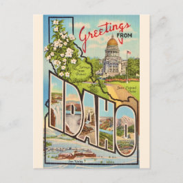 Cartão Postal Saudação do Estado de Idaho