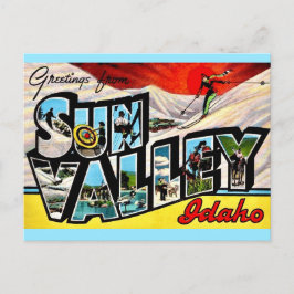 Cartão Postal Saudação Sun Valley Idaho