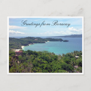 Cartão Postal saudações à ilha boracay