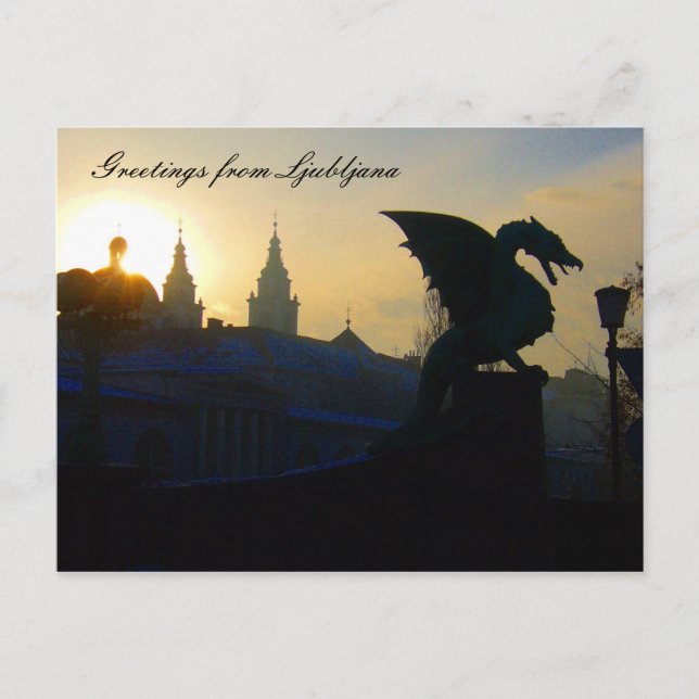 Cartão Postal saudações aos dragões (Frente)