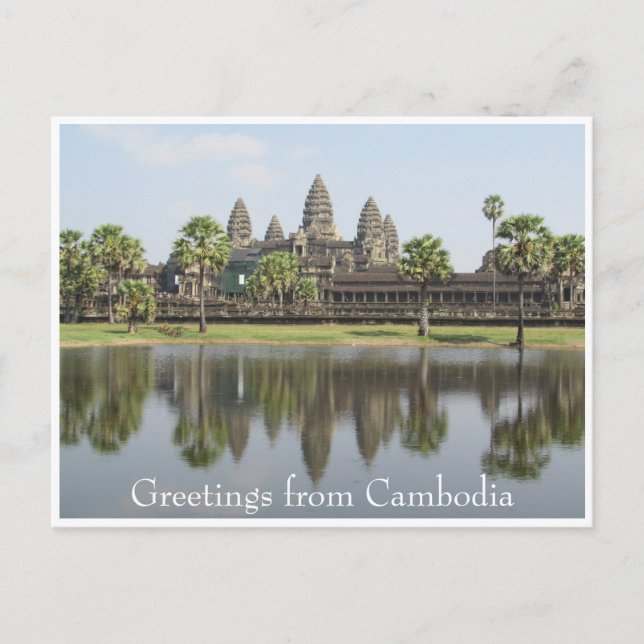 Cartão Postal saudações cambojanas (Frente)