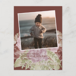 Cartão Postal Saudações Charmantes do Clássico Floral Clássico