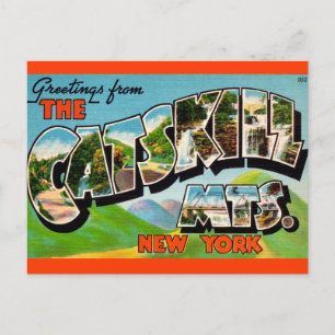 Cartão Postal Saudações Coloridas das Montanhas Catélicas