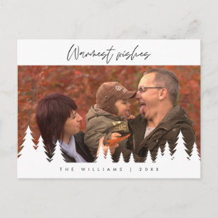 Cartão Postal Saudações Cordiais, Foto de Natal da Família