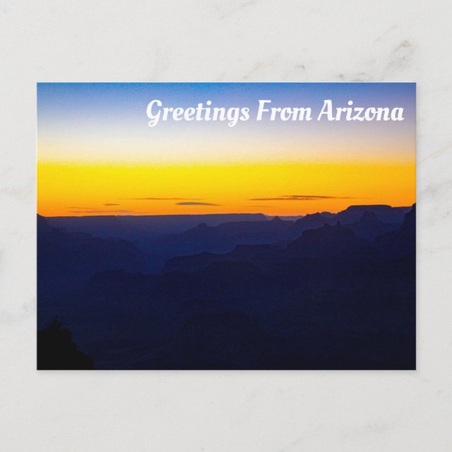 Cartão Postal Saudações Da Arizona (Frente)