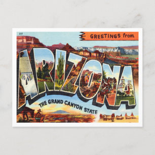 Cartão Postal Saudações da Arizona, o Grande Canyon