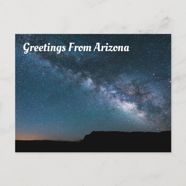Cartão Postal Saudações Da Astronomia Da Arizona (Frente)
