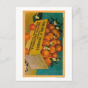 Cartão Postal Saudações da Califórnia, Box of OrangeState