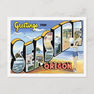 Cartão Postal Saudações da Cidade Americana do Oregon