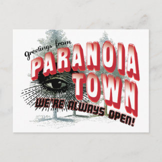 Cartão Postal Saudações da Cidade de Paranoia